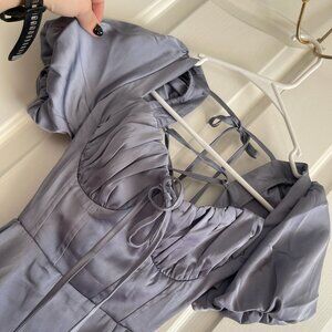 Cider Long Blue Dress